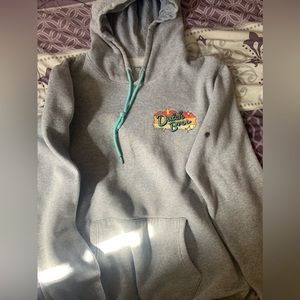 Gray Dutch Bros “peace of mind” hoodie.